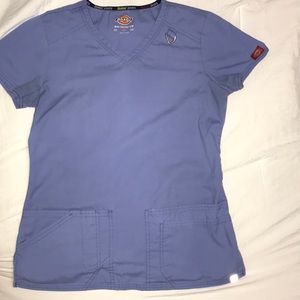 Dickies Ciel Blue Scrub Top